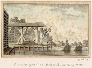 一連のスケッチ、イギリス、大陸、アメリカの景色 1772-1778 (水彩) 作： British School