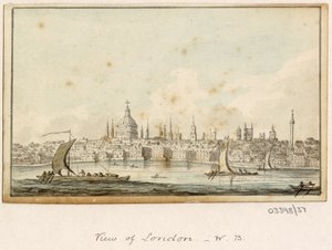 一連のスケッチ、イギリス、大陸、アメリカの景色 1772-1778 (水彩) 作： British School
