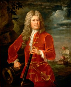 ニコラス・ハドック提督（1686-1746）、1742-43年頃（キャンバスに油彩） 作： British School