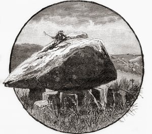 アーサーの石、スウォンジー (彫刻) 作： British School