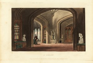 リージェンシー時代のゴシック様式の図書館の設計
