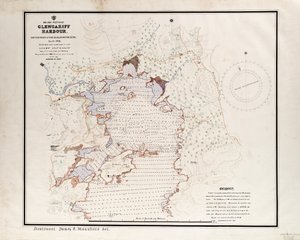 アイルランド - 西海岸、グレンガリフ港。1912年9月～10月、航海学校の資格クラスによって調査された。 作： British School