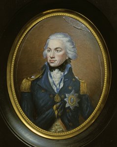 LORD NELSON Horatio, Admiral (1758-1805) ミニチュア肖像画。