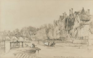 メイドストーン大司教の宮殿と橋 作： British School