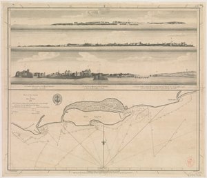 ジョン・マックルアーによるディウ島の平面図 1788年