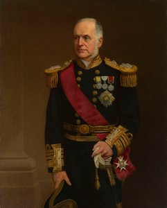 リチャード・ヴェシー・ハミルトン提督（1829-1912）の肖像 作： British School