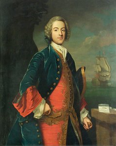 海軍士官の肖像 1730-40年頃 油彩・カンヴァス 作： British School