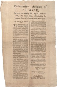 1783年9月2日、...イギリスと...州間の平和に関する予備記事