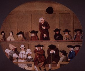 クエーカー会議（カラーリトグラフ 作： British School