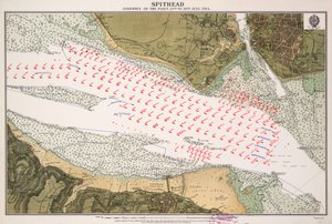 1914年7月15日〜20日、スピットヘッドに艦隊集結 作： British School