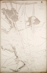 セント・ヘレン・ロード、スピットヘッド、ポーツマス港、ラングストン港。1783年、マードック・マッケンジー・ジュニア中尉が測量。