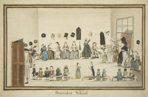 The Benevolent School, c.1795 (watercolor & ink on paper) 作： British School
