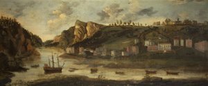 ホットウェルズ、ブリストル、1800年頃（キャンバスに油彩） 作： British School
