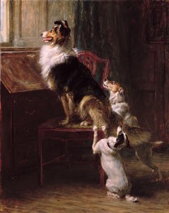 予約席、1901 作： Briton Riviere