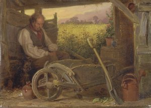 古い庭師 作： Briton Riviere