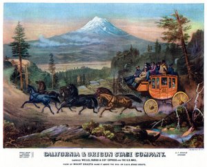ステージコーチの旅、アメリカ、19世紀1937。