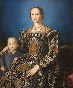 イタリア語：エレオノーラ・ディ・トレドとその息子ジョヴァンニの肖像 トレドのエレオノーラとその息子ジョヴァンニ・デ・メディチの肖像