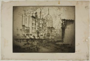 シカゴ - クラーク通り、ハリソン通りの角 作： ブロールジュリアスオルソンノルドフェルト