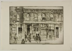 シカゴ - 10セント宿屋 作： Bror Julius Olsson Nordfeldt