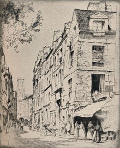 クールデアール、サンジャック通り、1915年 作： Bror Julius Olsson Nordfeldt
