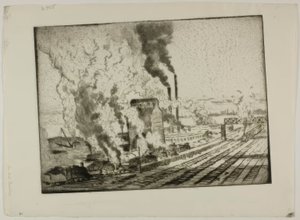 石炭粉砕機 作： Bror Julius Olsson Nordfeldt