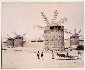 Moulins a Alexandria - Zangali兄弟による写真、19世紀後半