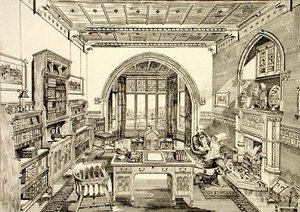 図書館の内観 作： Bruce James Talbert