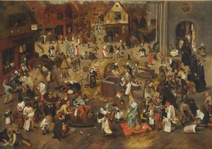 カーニバルとレントの戦い 作： Bruegel
