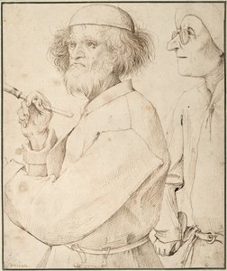 画家とバイヤー、c。 1565年 作： Bruegel