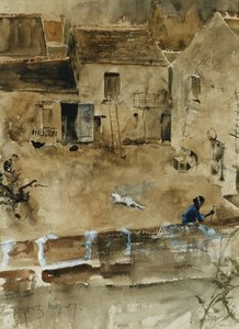 グレ＝シュル＝ロワンの裁判所の庭 作： Bruno Andreas Liljefors
