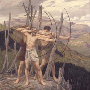 アーチャーズ、1917年。 作： Bryson Burroughs