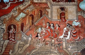 菩薩の生涯、1776年（壁画） 作： Burmese School