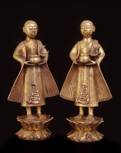 シャン風の僧侶（金属） 作： Burmese School