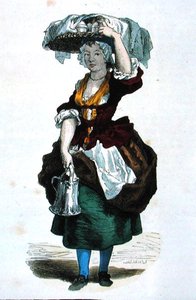 1774年のクリーム・セラー（カラー図版） 作： Burn (fl.1840 60) Smeeton