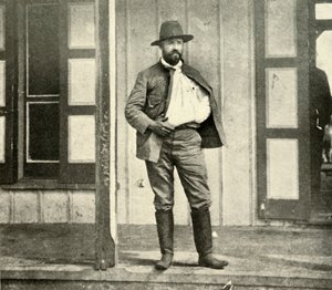 1898年7月4日、1899年7月4日、アメリカとアメリカの戦争、馬から降りた直後のクリールマン。 作： Burr McIntosh