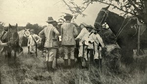 キューバの将校から学んだロートン将軍... 6月30日、スペイン-アメリカ戦争、1898年、1899年。 作： Burr McIntosh