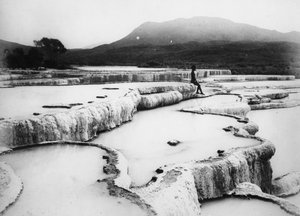 温水盆地と白いテラス、1880年代