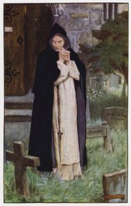 チャールズ・リード著「The Cloister and The Hearth」のイラスト（カラーリトグラフ 作： Byam (after) Shaw