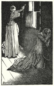 チャールズ・リードの「The Cloister and The Hearth」のイラスト（リトグラフ）。 作： Byam (after) Shaw