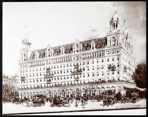 Hughson Frederick Hawley（1850-1936）、1905（銀ゼラチンプリント）によるロンドンのシェリーズホテルの図面の写真