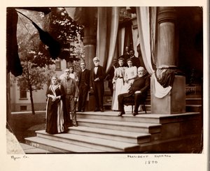 ベンジャミンハリソン大統領とグループ、1890年（銀ゼラチンプリント）