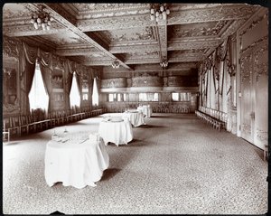 ホテルデルモニコのレセプションルーム、1902年（銀ゼラチンプリント） 作： Byron Company