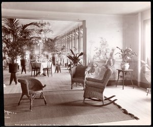 ヴァンドームホテルの屋上ダイニングルーム、1903年（銀ゼラチンプリント） 作： Byron Company