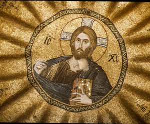 キリスト・パントクラトル（または栄光のキリスト）（モザイク 作： Byzantine