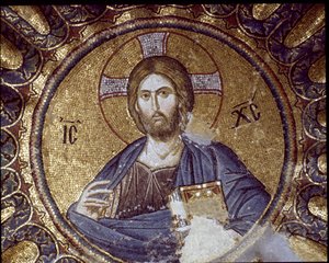 栄光のキリスト」（モザイク、5～14世紀 作： Byzantine