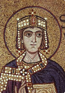 12世紀のサンマルコ大聖堂の内部モザイクのソロモン王詳細 作： Byzantine Byzantine