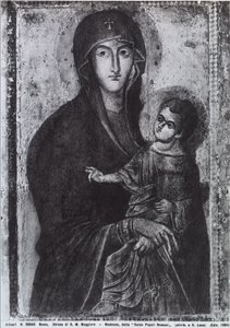 Salus Populi Romani（パネル上のテンペラ） 作： Byzantine Byzantine