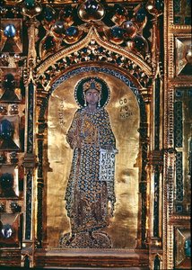 パラ・ドーロ、ソロモンの詳細（金とエナメルに宝石を嵌め込んだもの 作： Byzantine Byzantine