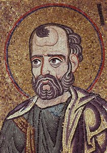 サンマルコ寺院の内部モザイクの預言者ヨナ詳細、12世紀 作： Byzantine Byzantine