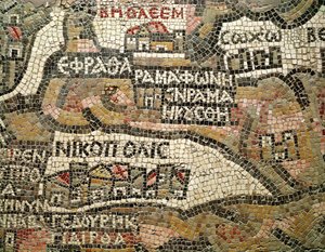 ベツレヘム、エリコ（モザイク）の地図の詳細（86282と250599も参照）